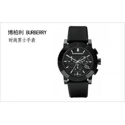 Burberry博柏利（巴宝莉）手表 时尚橡胶带 三眼计时表 品牌手表 男表BU2301