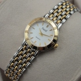 瑞士名表伯爵手表 DANCER系列奢华18K间金条丁刻度两针白面精简女士手表