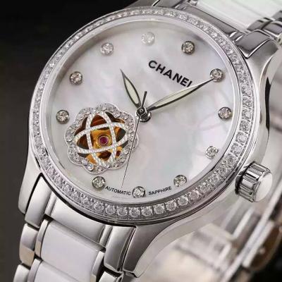 香奈儿chanel 女士自动机械高端腕表 高科技精密陶瓷腕表