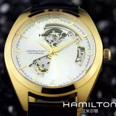 汉米尔顿HAMILTON缕空系列手表 18K金 进口机芯 超薄 自动机械男表钢带 