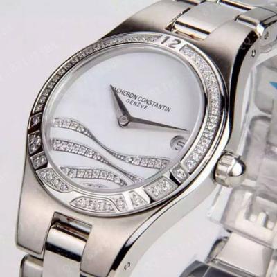 江诗丹顿V.Constantin传承系列 高端女士腕表 进口石英钢带手表