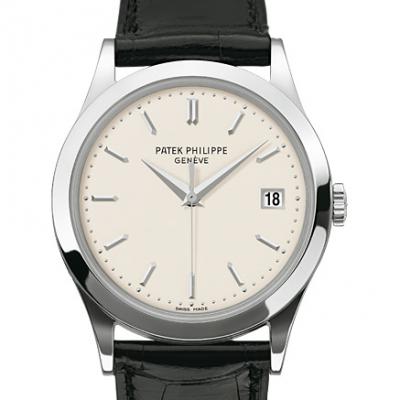 【缺货】百达翡丽PATEK PHILIPPE SA Calatrava 古典系列5296G-010 - 白金款式 - 男士腕表