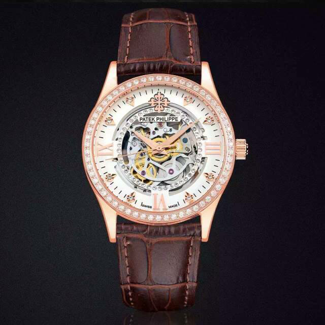 百达翡丽世界时腕表 一比一高精仿百达翡丽Patek Philippe 全缕空 包18K玫瑰金 男士自动机械手表