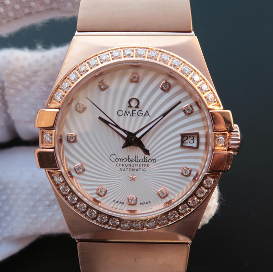 欧米茄星座系列复刻手表包金质量如何 V6欧米茄星座123.20.35