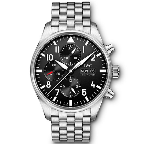 1比1复刻万国飞行员系列机械腕表价格 zf IW377710 黑盘 男士手表