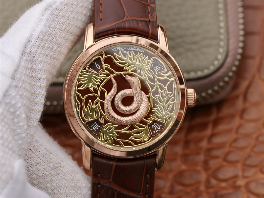 江诗丹顿复刻手表哪个厂好VE江诗丹顿艺术大师系列中国生肖蛇机械腕表