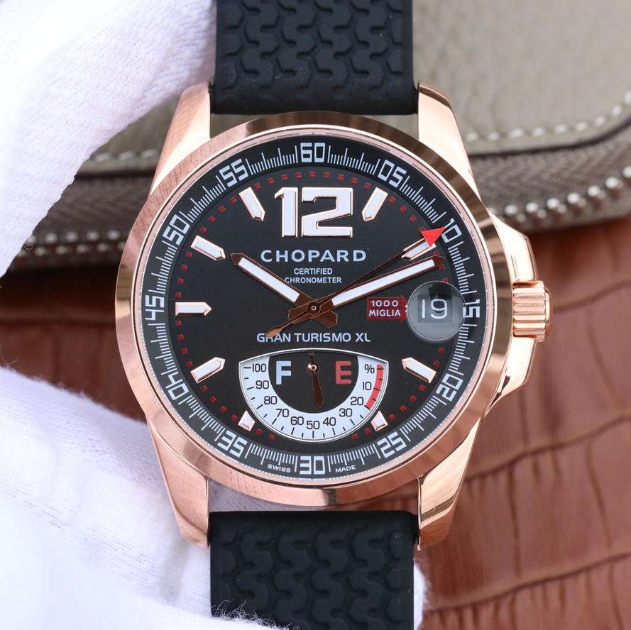 萧邦男机械复刻手表表 V6萧邦赛车经典系列161264-5001