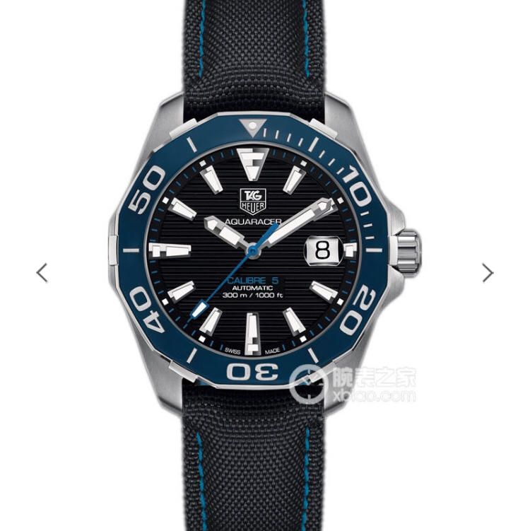 泰格豪雅复刻手表 V6厂豪雅竞潜43mm新品蓝色陶瓷表圈