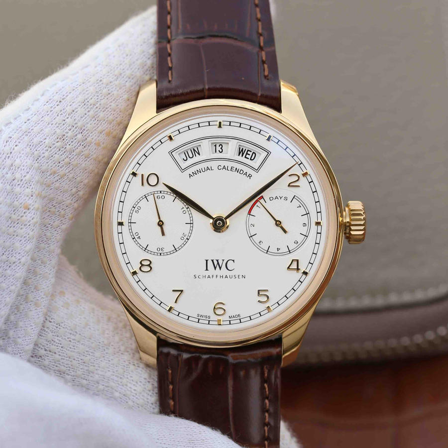 万国葡萄牙计时复刻手表表 YL厂万国IW503502 黄金壳