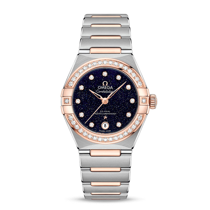 欧米茄星座系列1比1复刻手表图片 tws 131.25.29.20.53.002 高贵蓝 玫瑰金